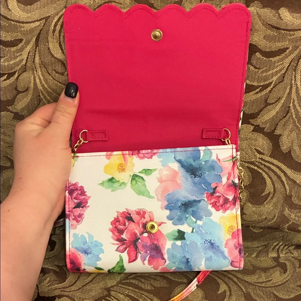 Vibrant Floral Crossbody Bag